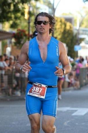 The marathon during Ironman Canada