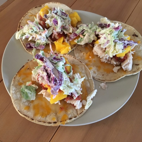 Fish tacos that week make every few weeks.  They are amazing fish tacos! 