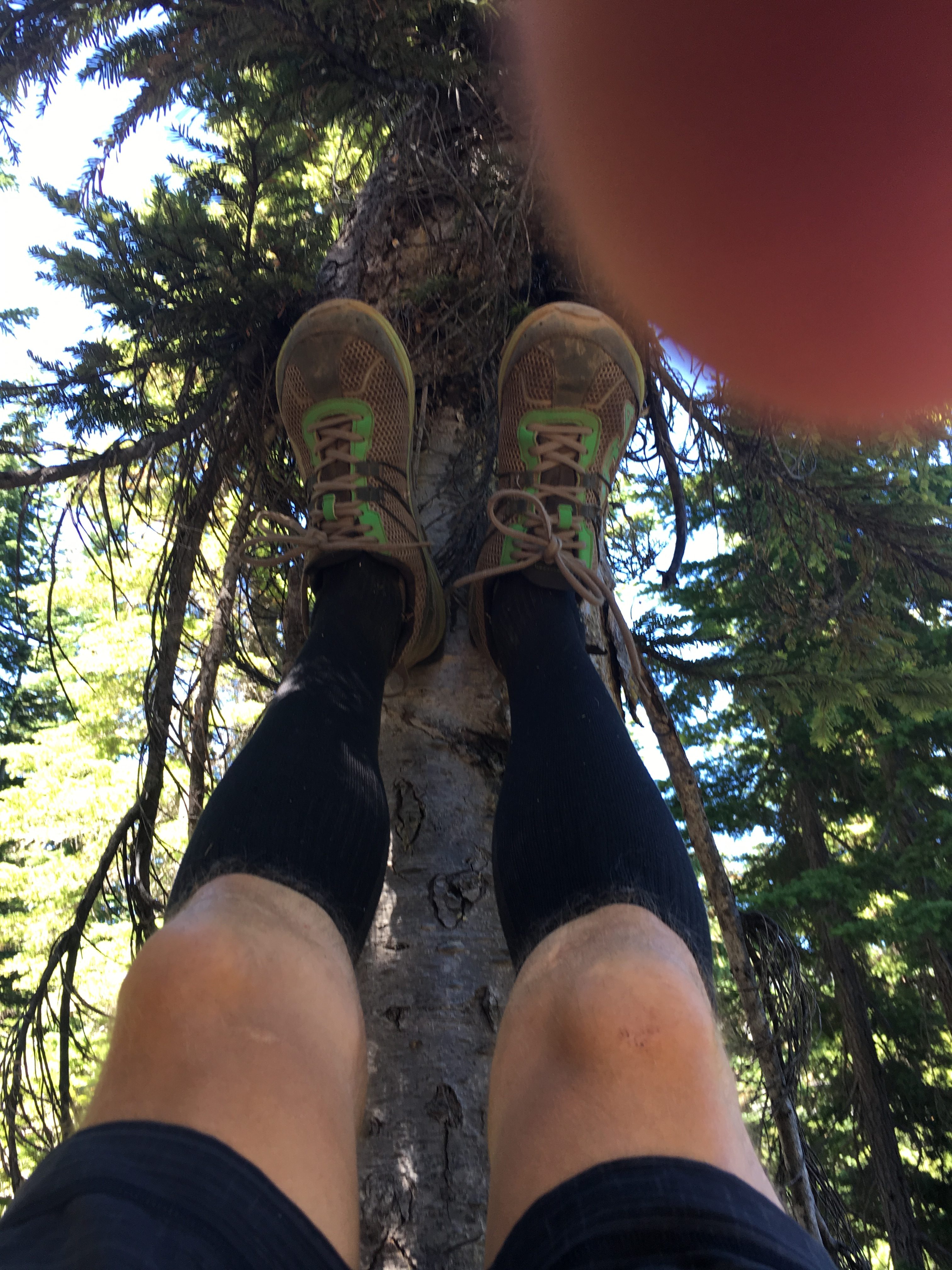 Leg Drain on Day 2 of Stevens Pass to Snoqualmie Pass Adventure