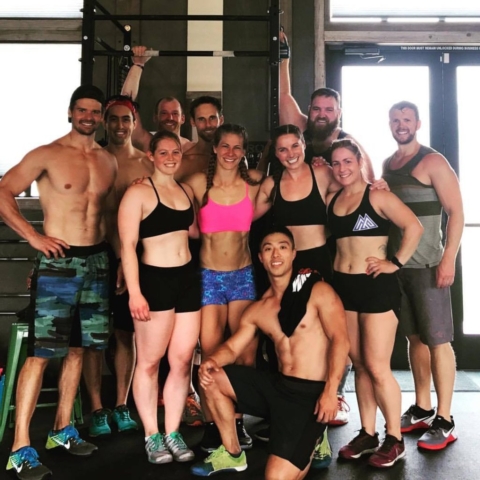 SWAT crew at Chelan Valley CrossFit for a touch workout