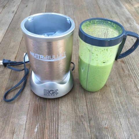 NutriBullet Pro with green shake