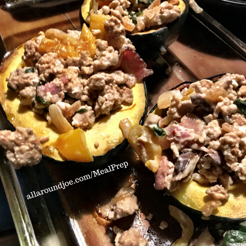 Meal Prep: Acorn Squash Bowl with Chicken & Bacon