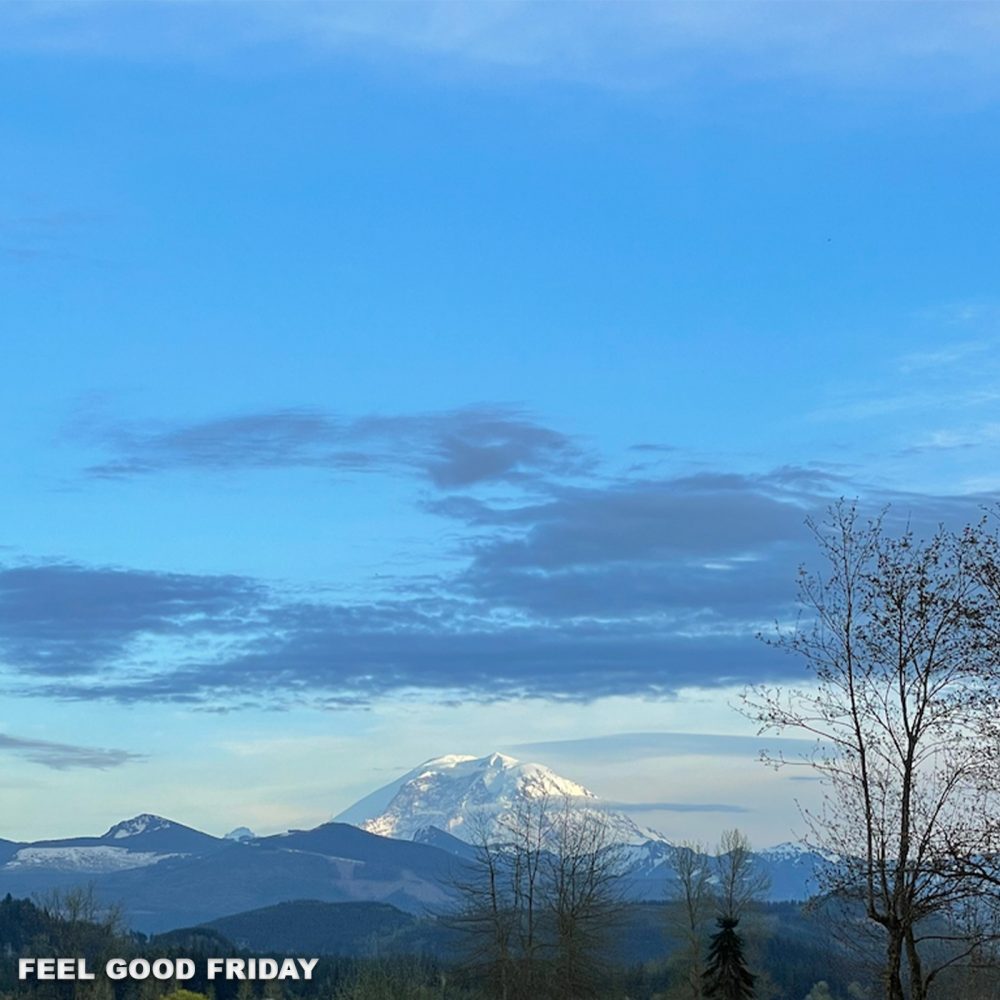 Feel Good Friday - REDEMPTION - Go Slow - Joovv Go with beautiful Mount Rainier
