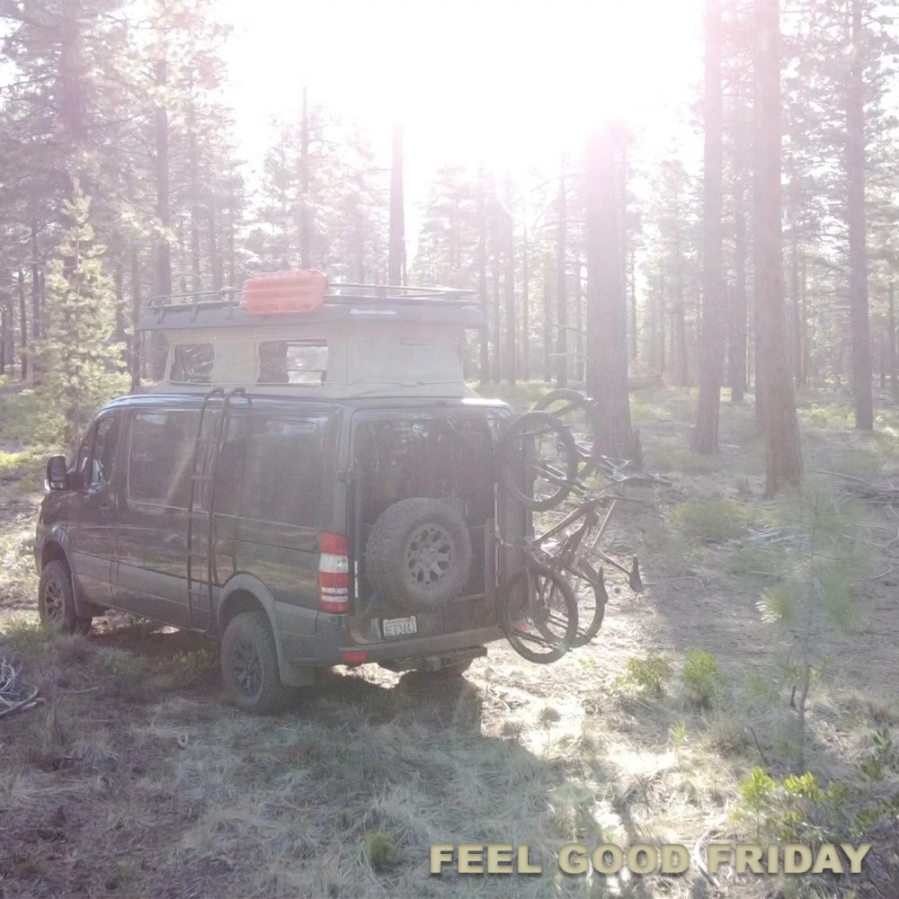 Feel Good Friday - Van Life - Granola - SLEEP by the Vantastic Life in Bend forest