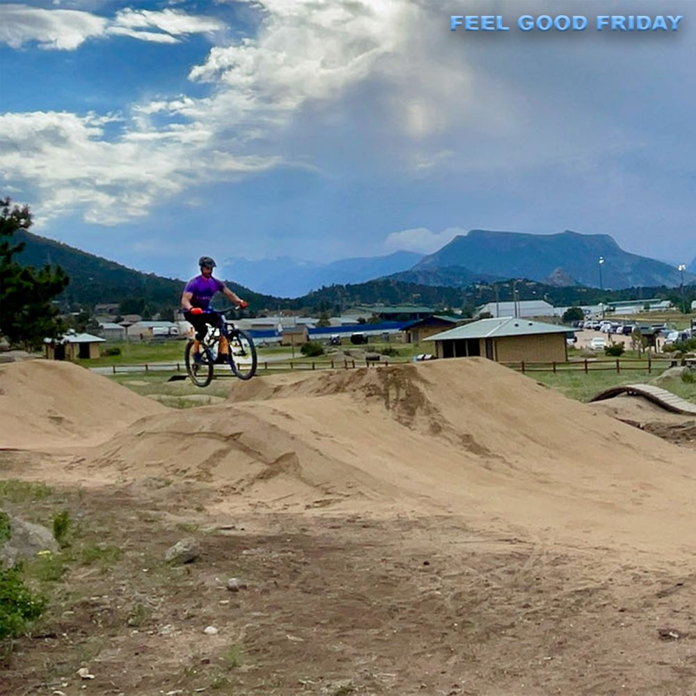 Feel Good Friday - Estes Park - Rocky Mountain NP - Fasting - CrossFit Games with Joe jumping his mountain bike