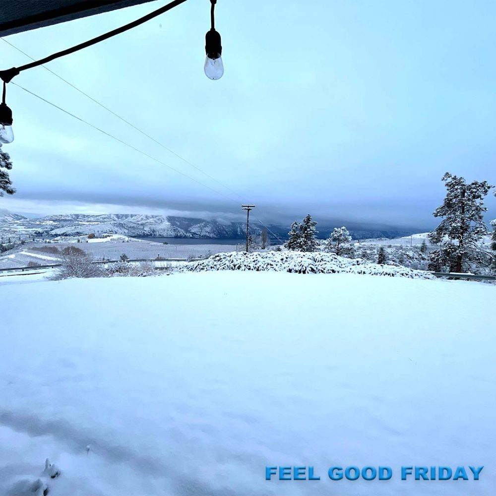 Feel Good Friday - Holiday Shopping Edition with a snowy Chelan