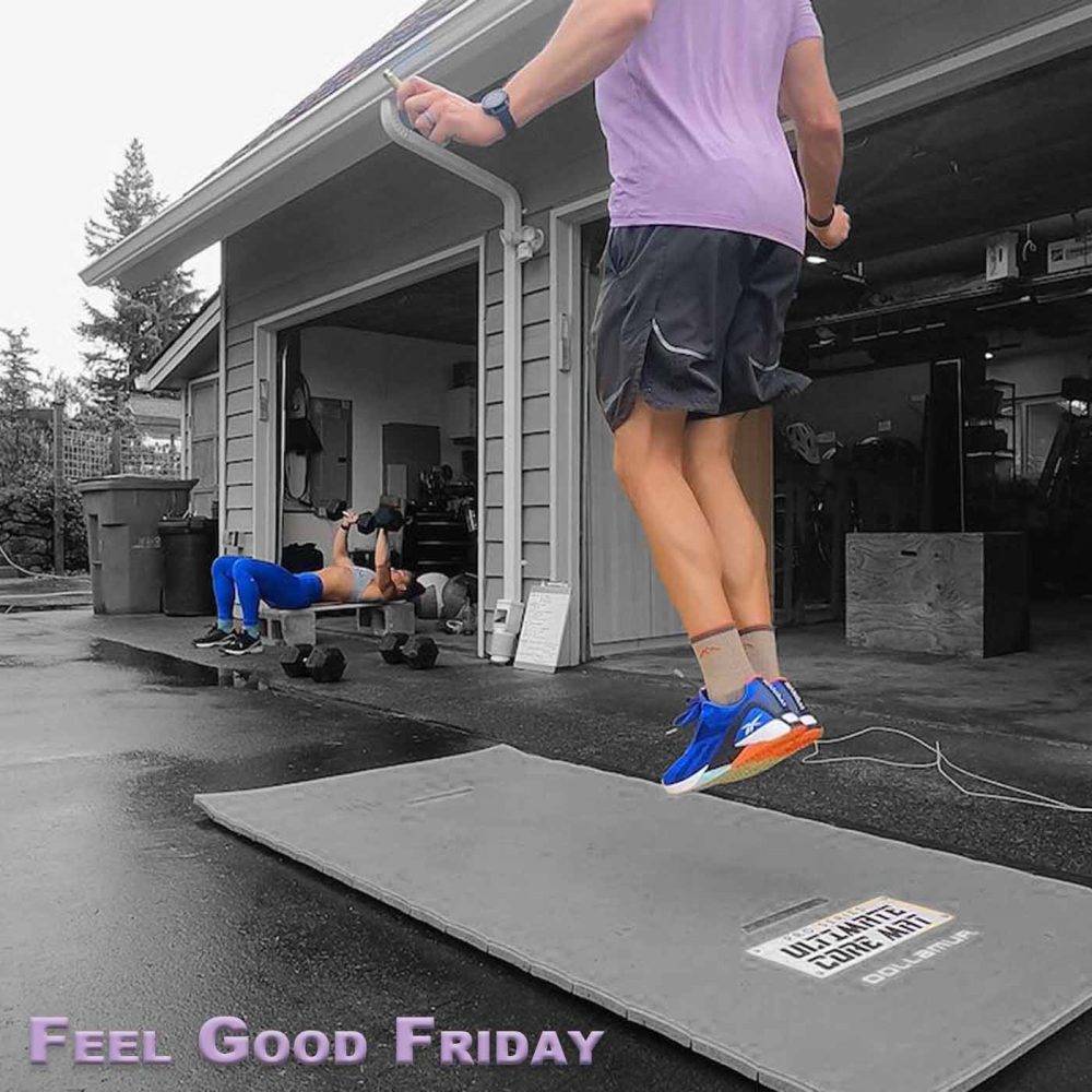 Feel Good Friday - Inflation - Wodapalooza - Find Your Fire jumping in driveway