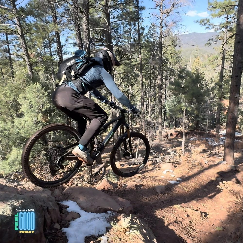 Mountain biking at Glorieta in New Mexico