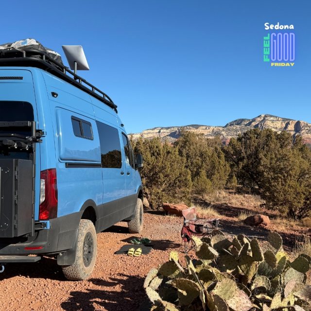 Van camping in Sedona