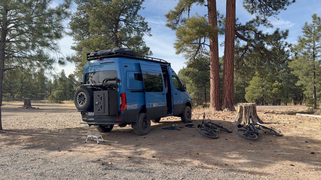 Cold weather camping in Flagstaff Arizona