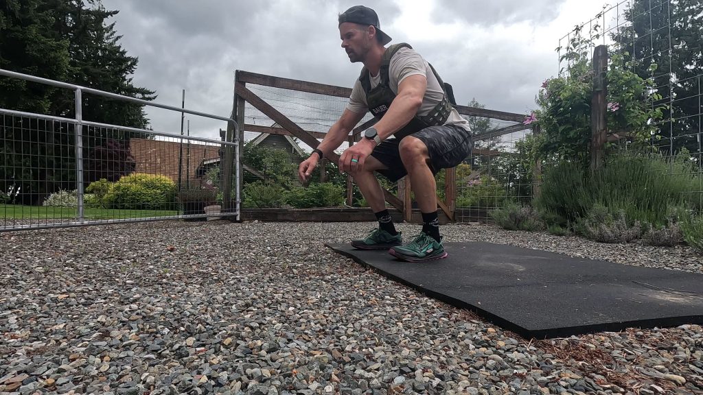 Even air squats have benefits of weight vest workouts
